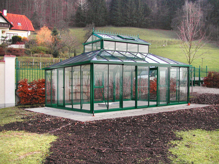 20'x15' Cathedral Victorian Glass Greenhouse