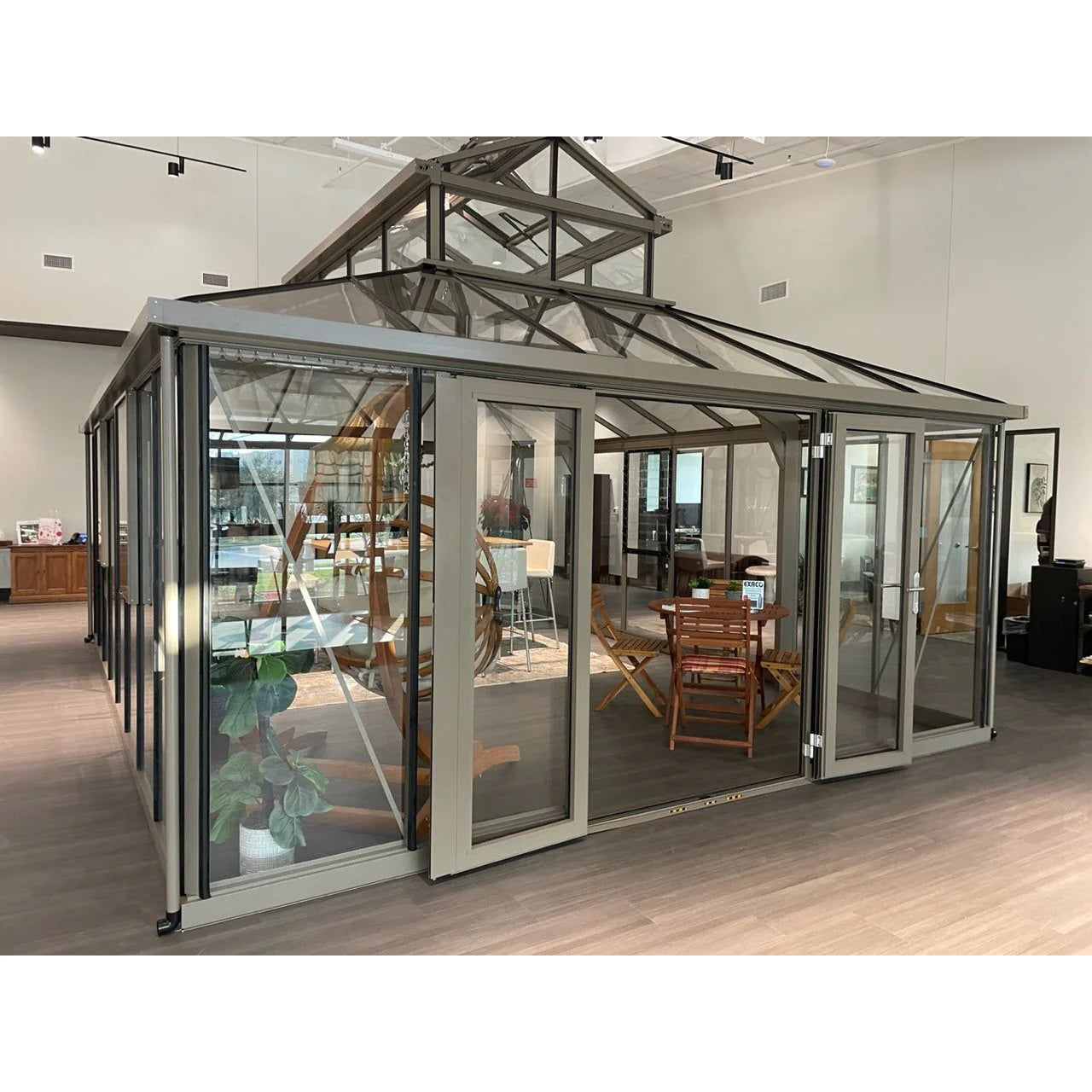 20'x15' Cathedral Victorian Glass Greenhouse