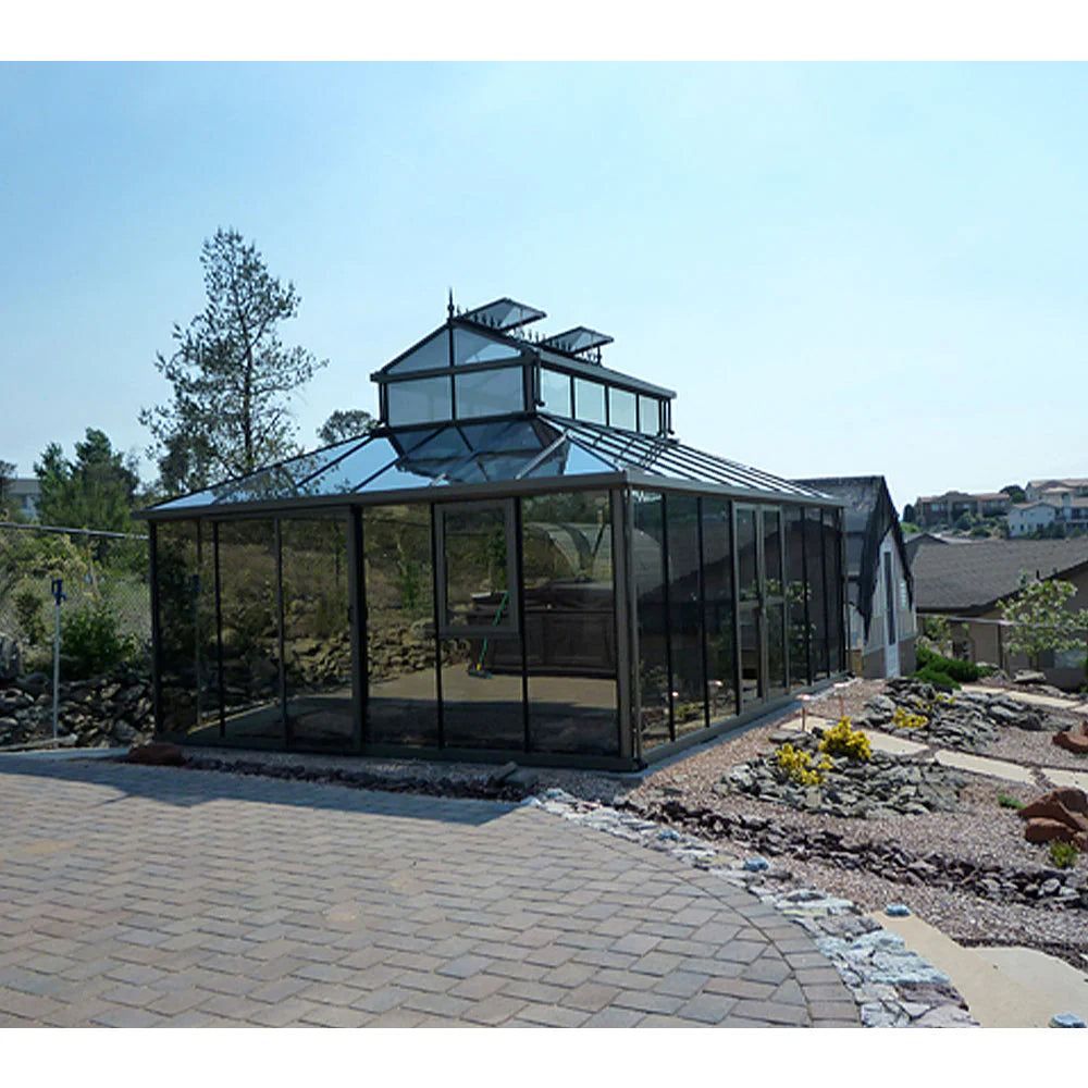 20'x15' Cathedral Victorian Glass Greenhouse