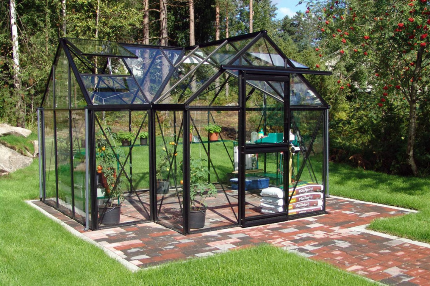 10'x13' Junior Orangerie Glass Greenhouse