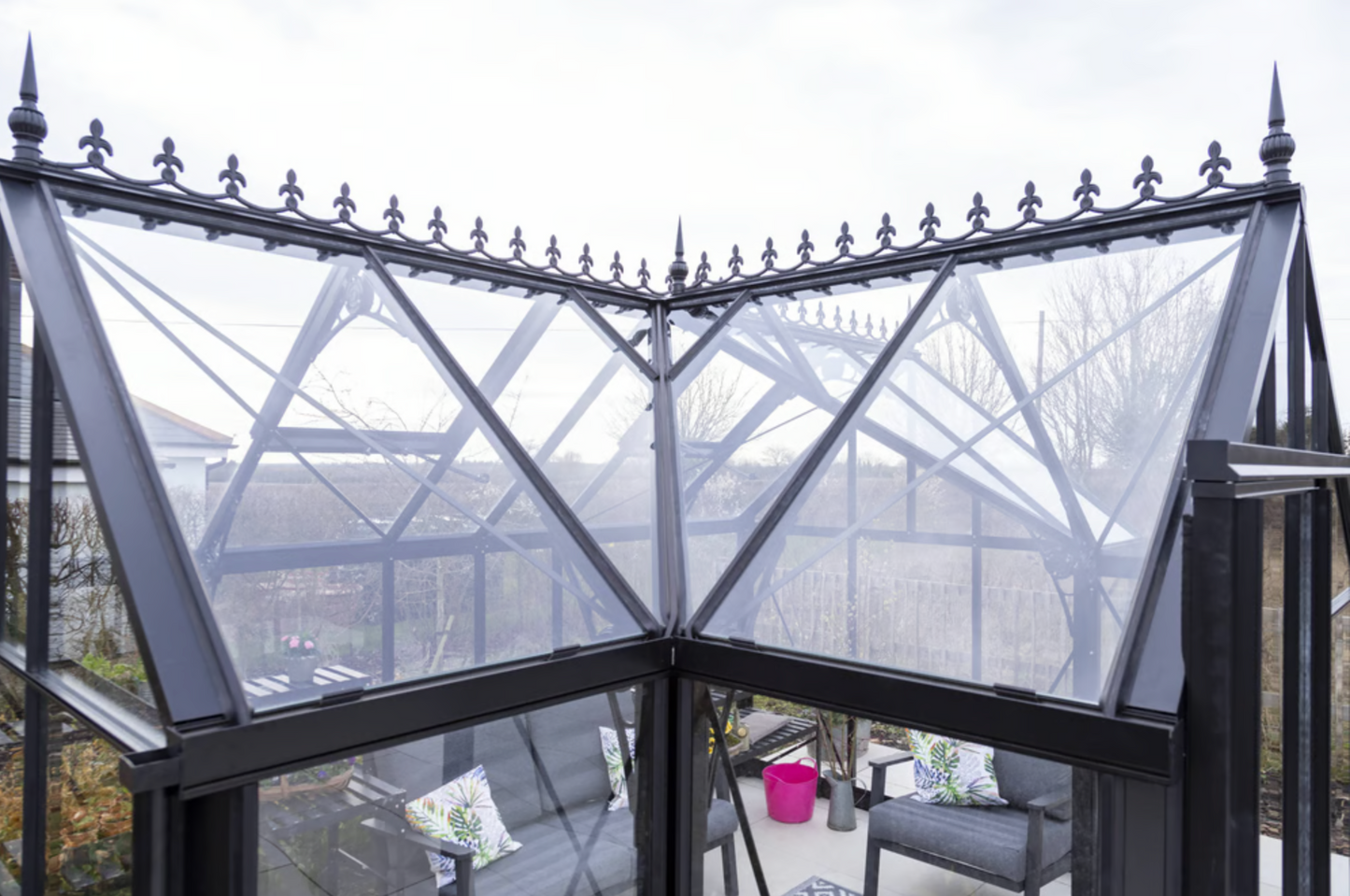 10'x13' Junior Orangerie Glass Greenhouse