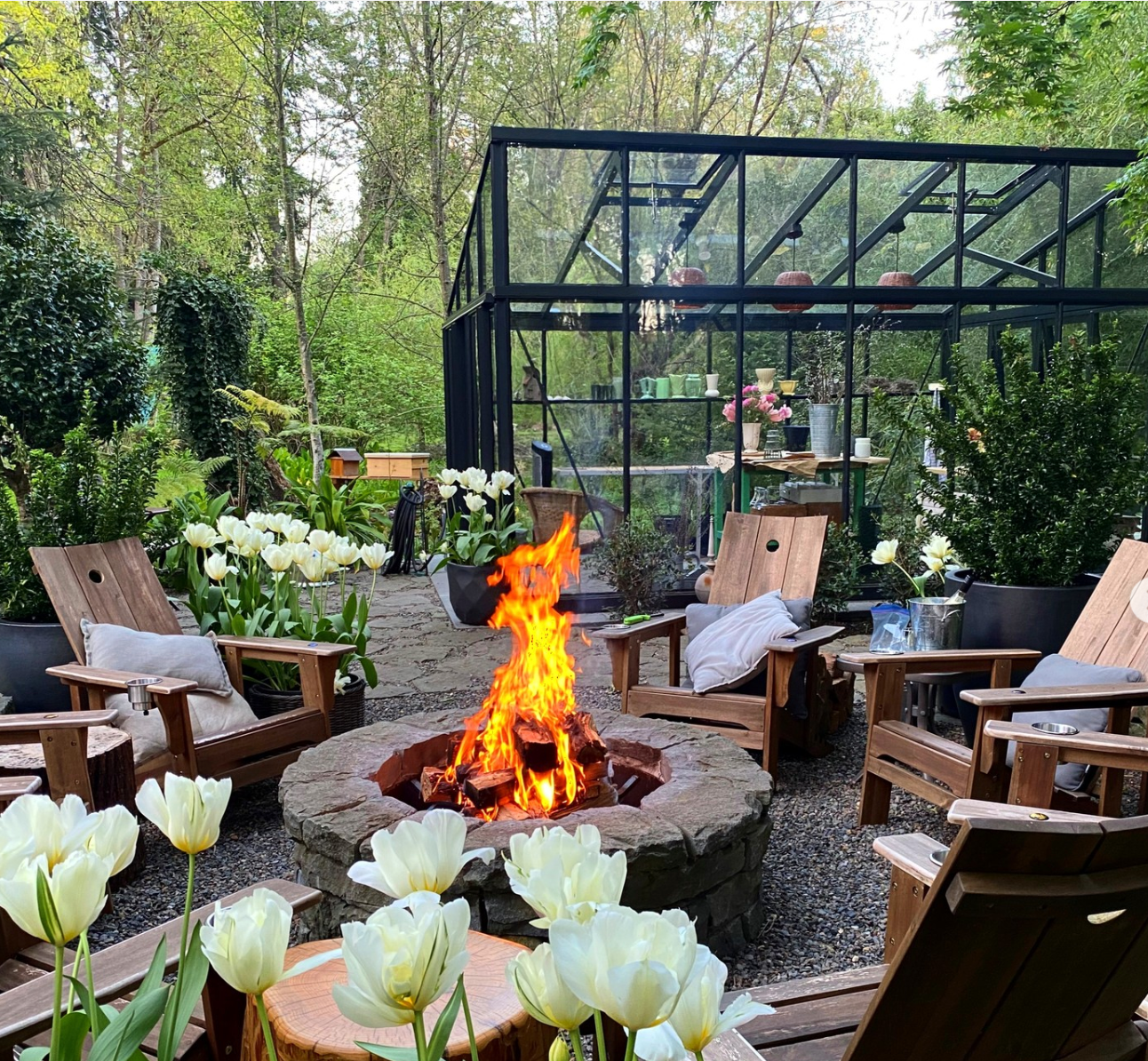 Modern Glass Greenhouse (3 Sizes)