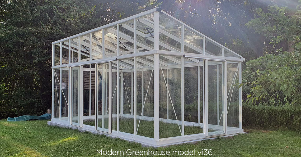 Modern Glass Greenhouse (3 Sizes)