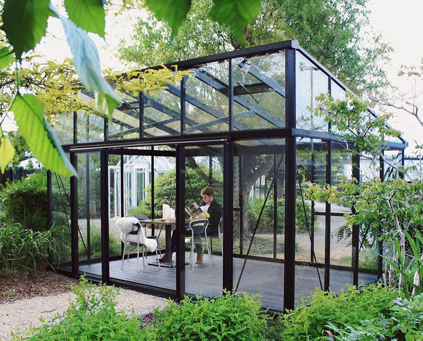 Modern Glass Greenhouse (3 Sizes)