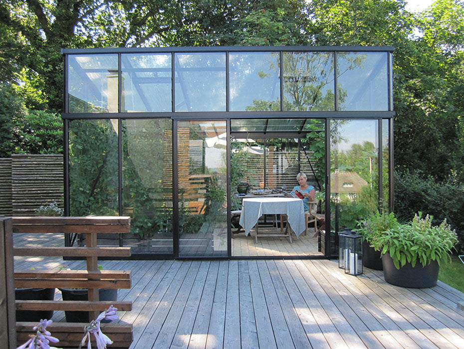 Modern Glass Greenhouse (3 Sizes)