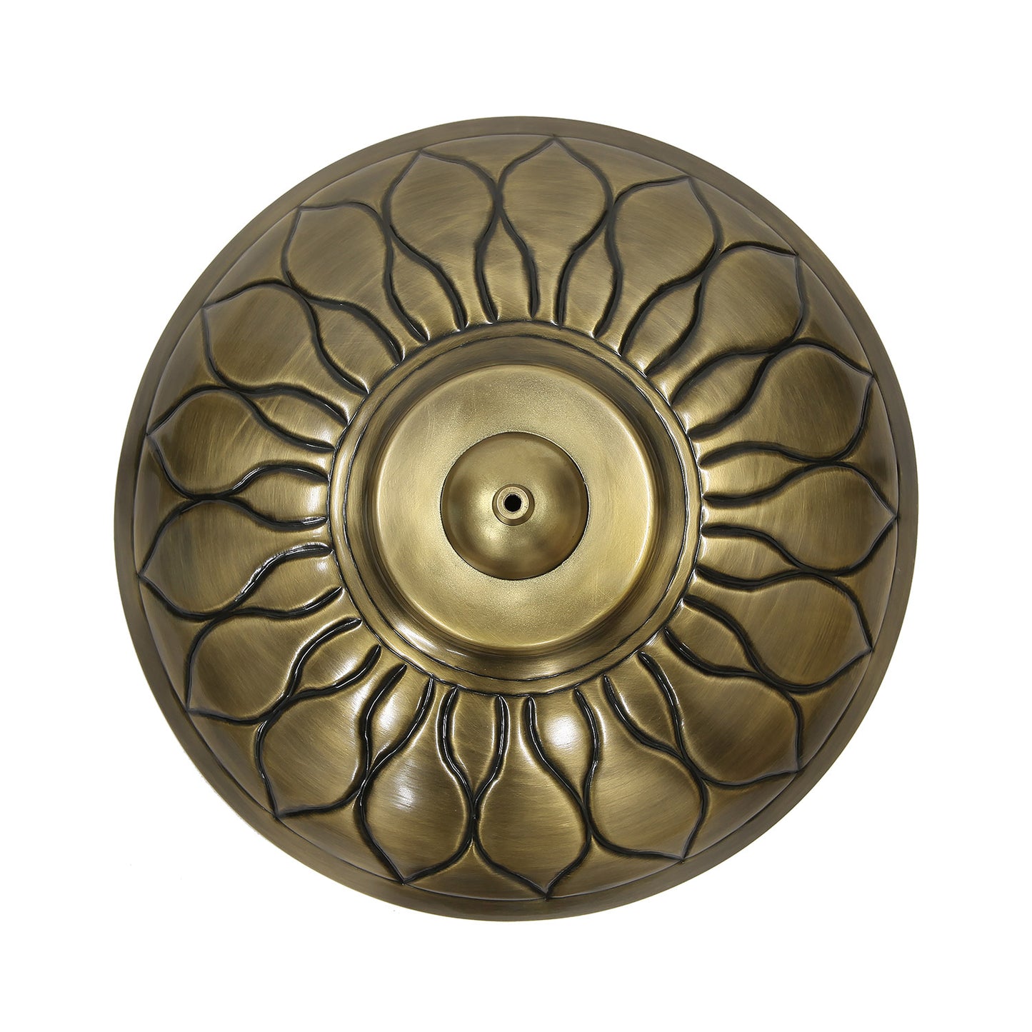 African Daisy Brass Birdbath
