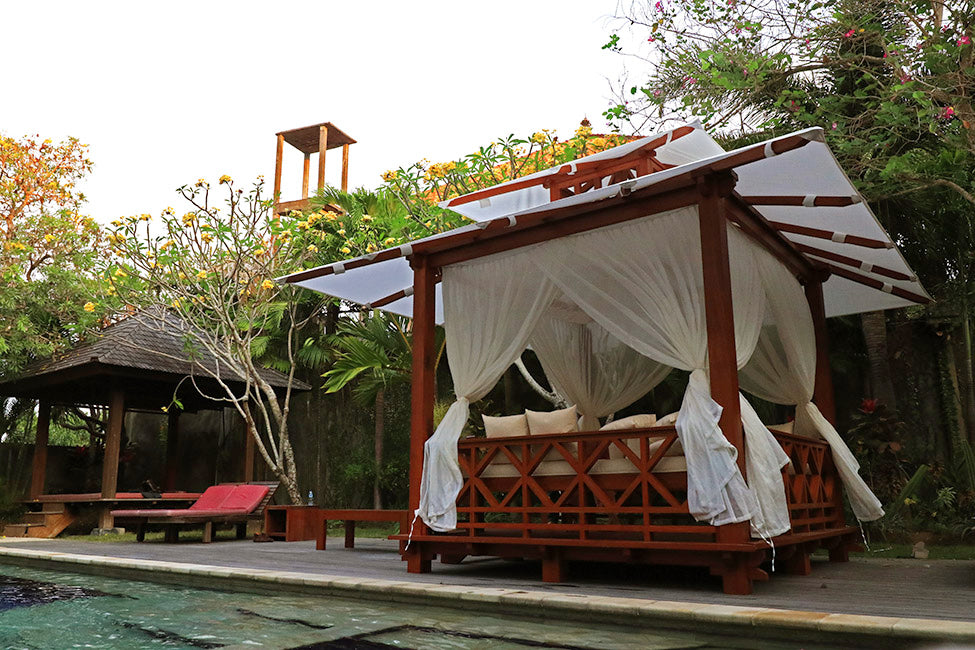 Solid Wood Furnished Balinese Gazebo
