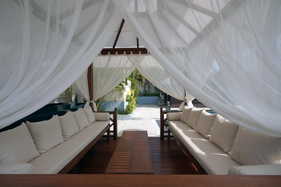 Solid Wood Furnished Balinese Gazebo