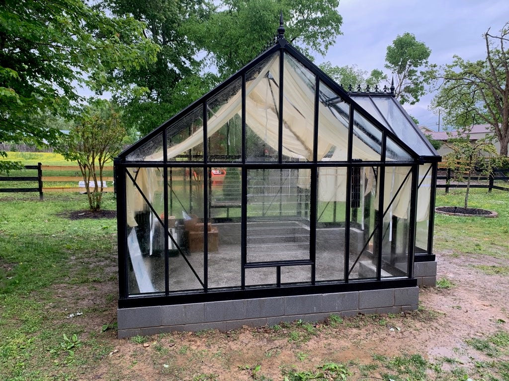 13'x13' EOS Orangerie Glass Greenhouse