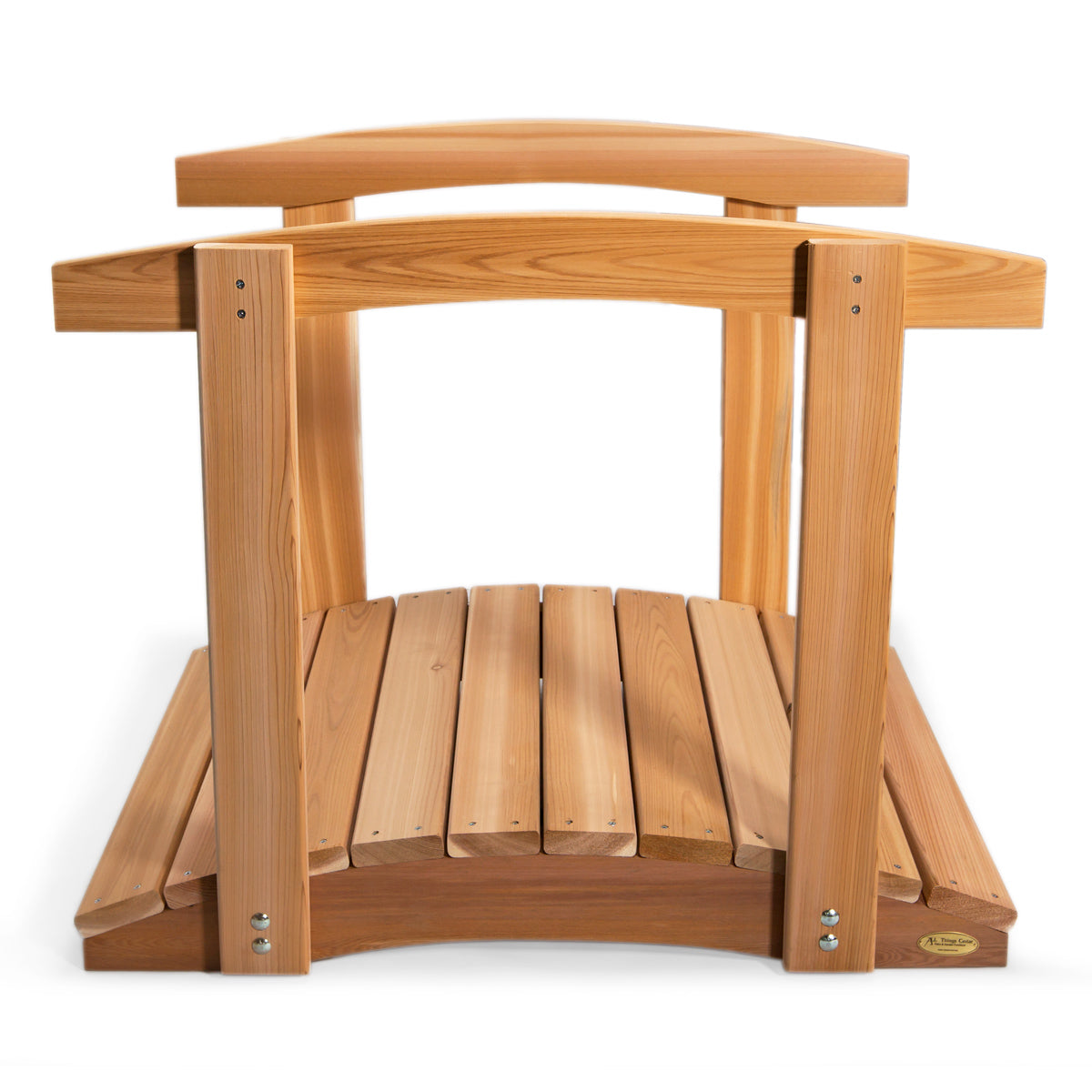 3 ft Cedar Garden Bridge with Side Rails