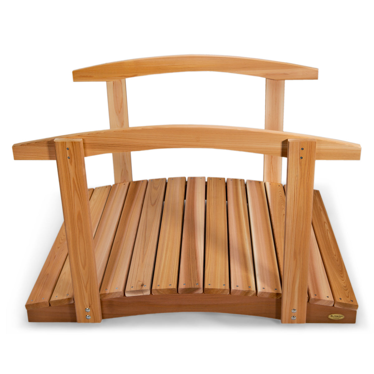 4 ft Cedar Garden Bridge with Side Rails