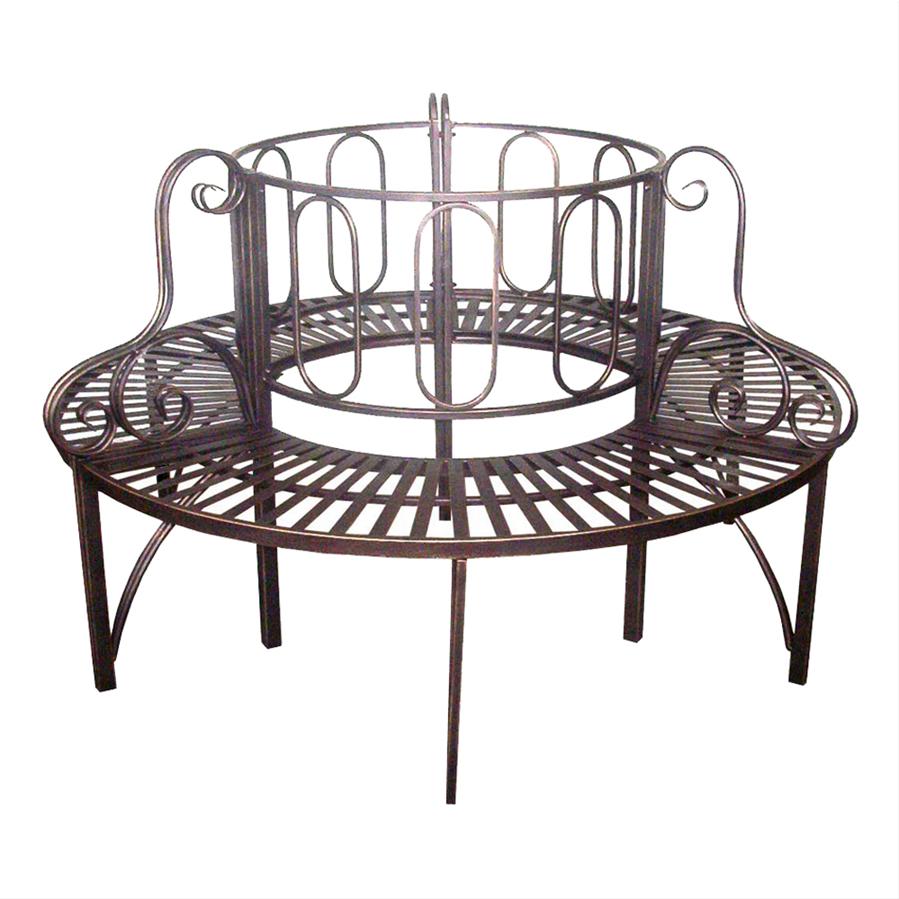 Curved Steel Tree Bench