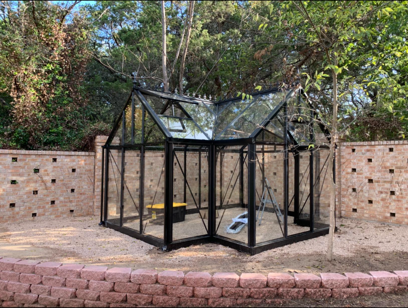 10'x13' Junior Orangerie Glass Greenhouse