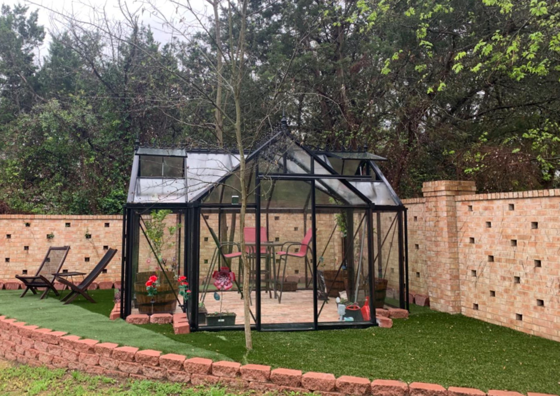 10'x13' Junior Orangerie Glass Greenhouse