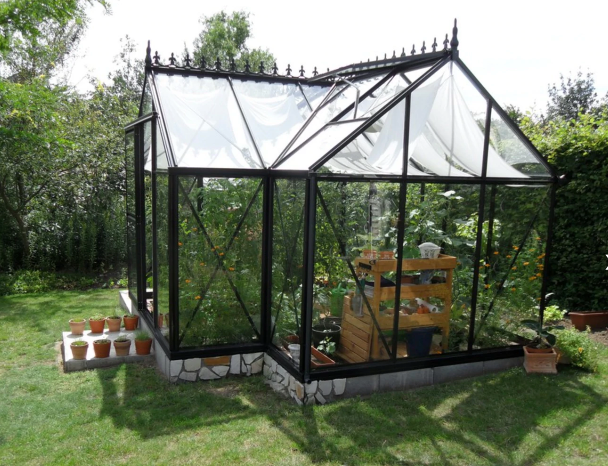10'x13' Junior Orangerie Glass Greenhouse
