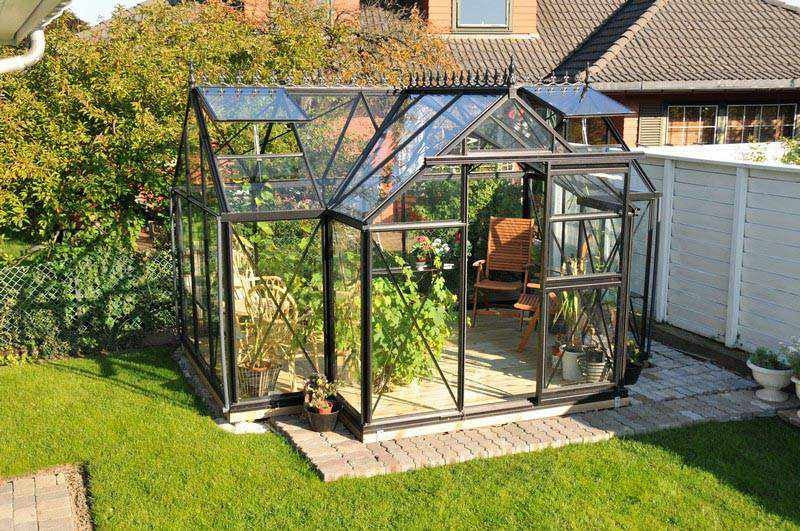 10'x13' Junior Orangerie Glass Greenhouse