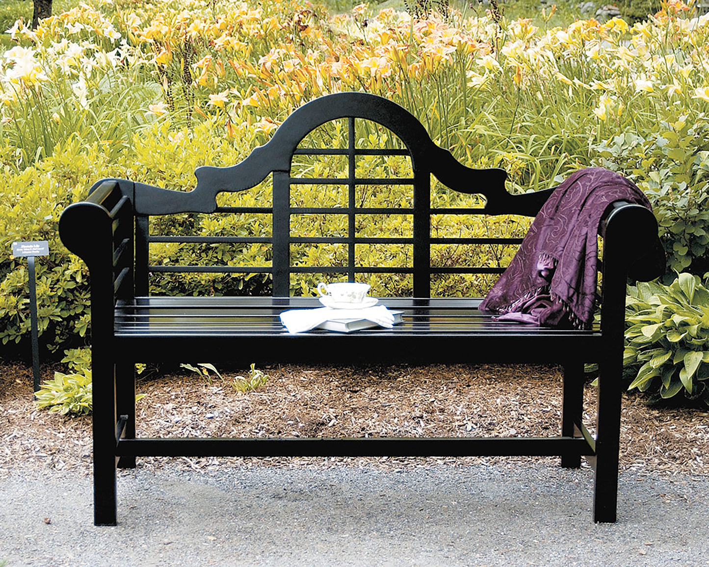 Sir Edwin Lutyens Bench (Black)