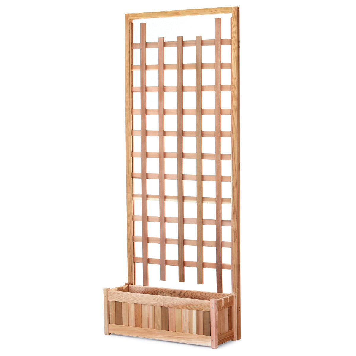 Privacy Screen Trellis with Planter Box