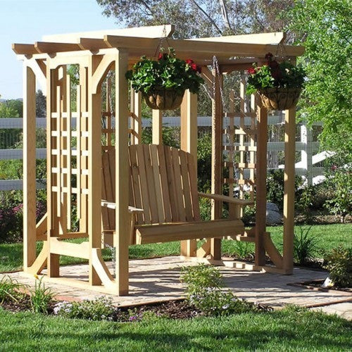 Cedar Pergola with Swing