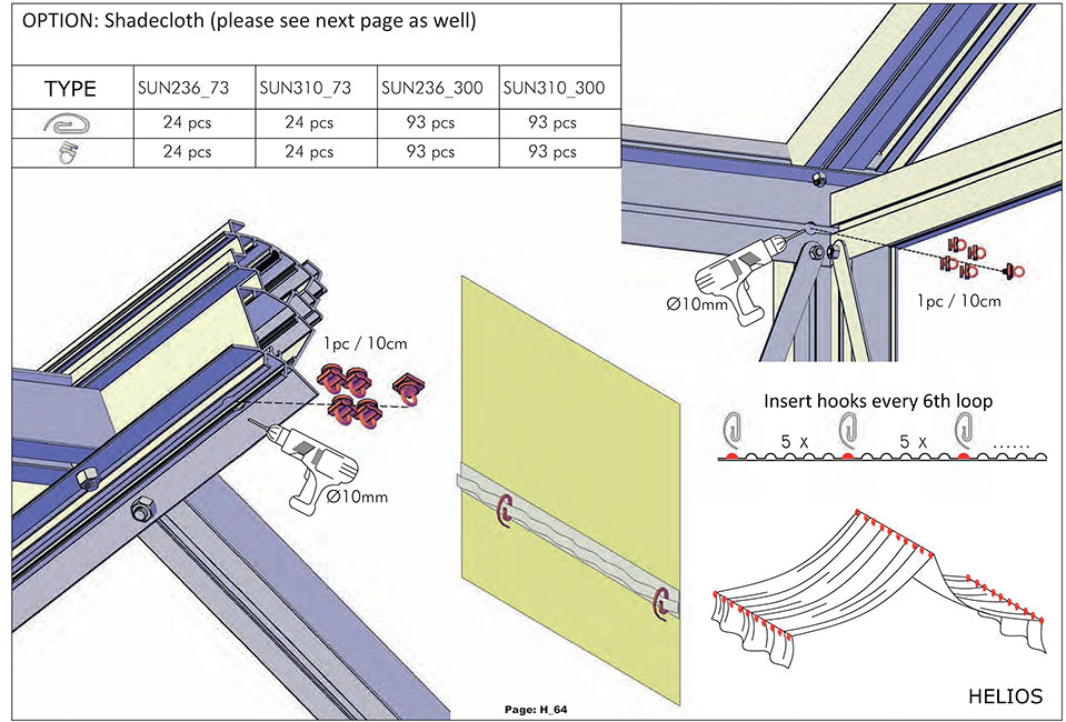 Shade Curtains for Victorian Greenhouse