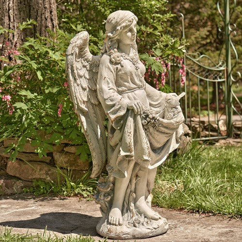 Muriel - Angel Birdbath Garden Statue