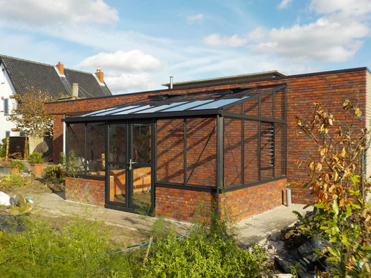 Arcadia Lean-to Glass Greenhouse (3 Sizes)