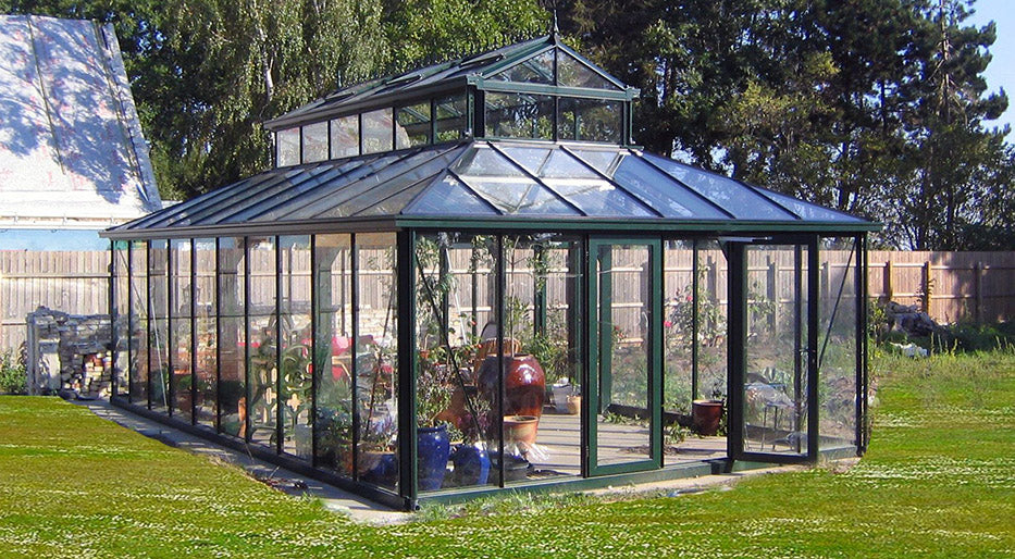 20'x15' Cathedral Victorian Glass Greenhouse