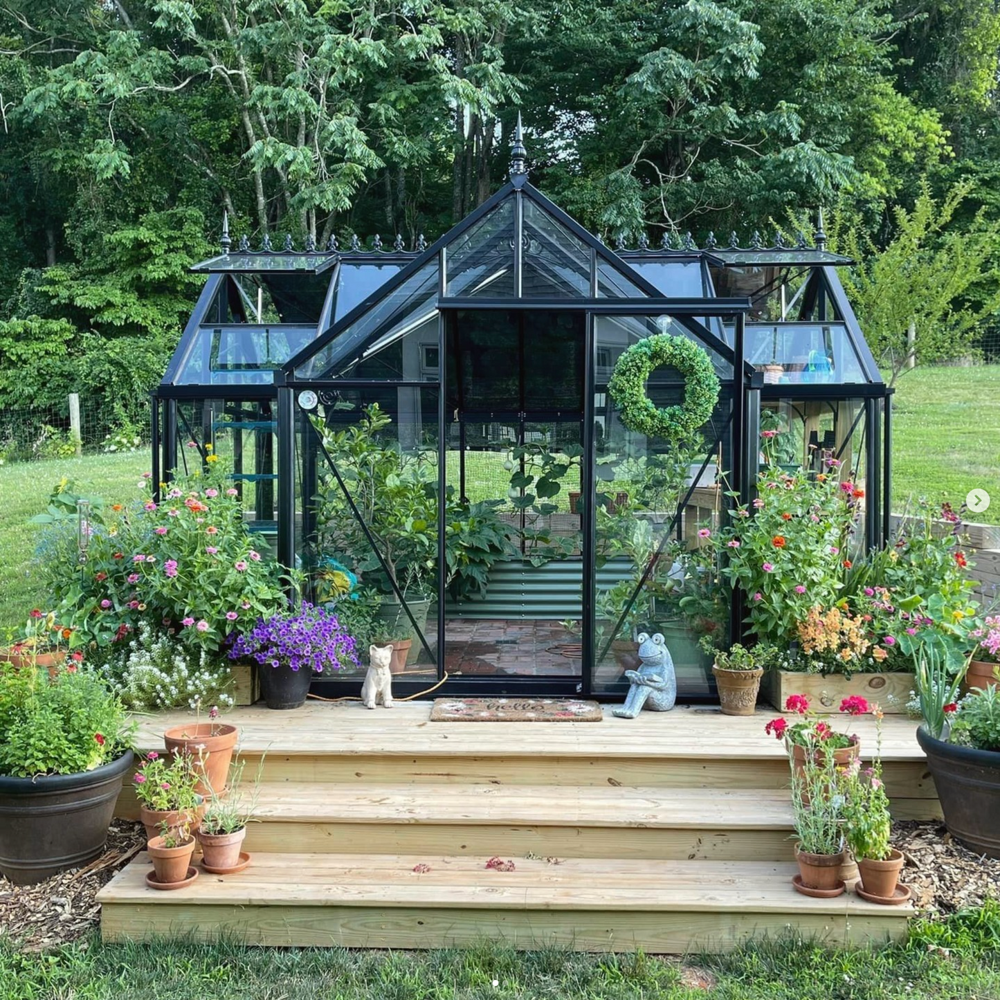 10'x13' Junior Orangerie Glass Greenhouse