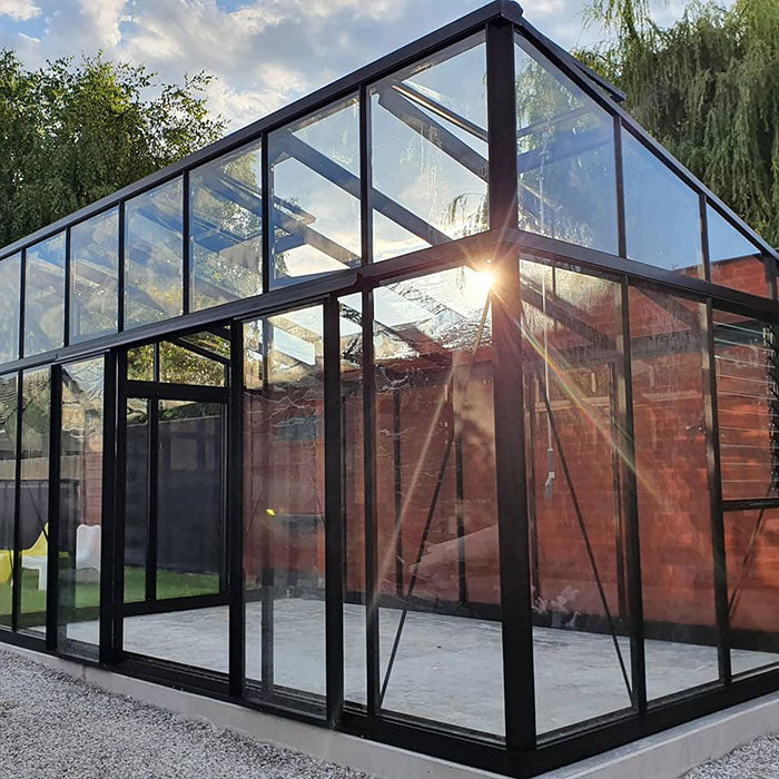 Modern Glass Greenhouse (3 Sizes)