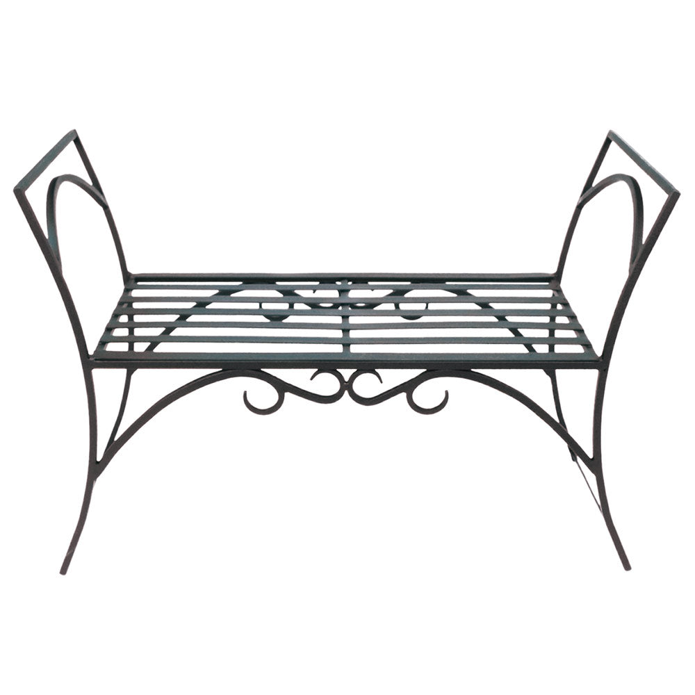 Wrought Iron Arbor Bench