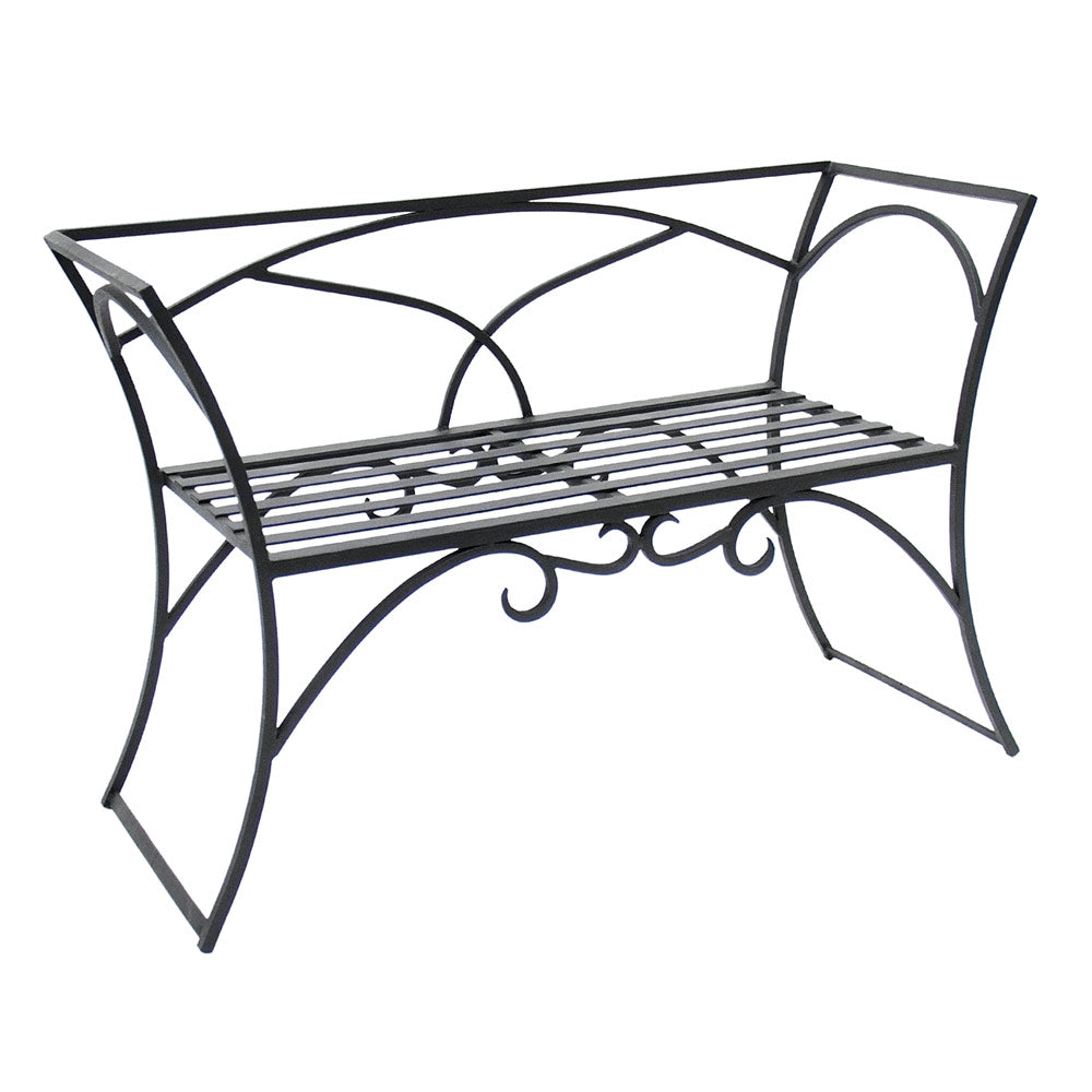 Wrought Iron Arbor Bench