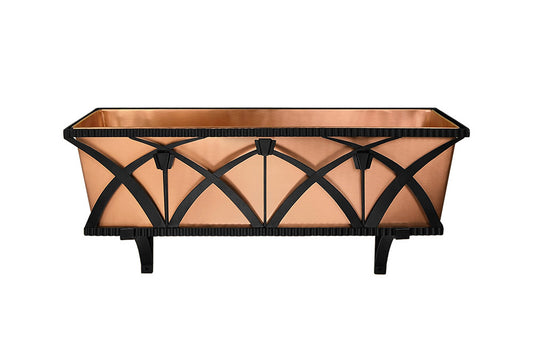 Solid Copper Window Box Planter