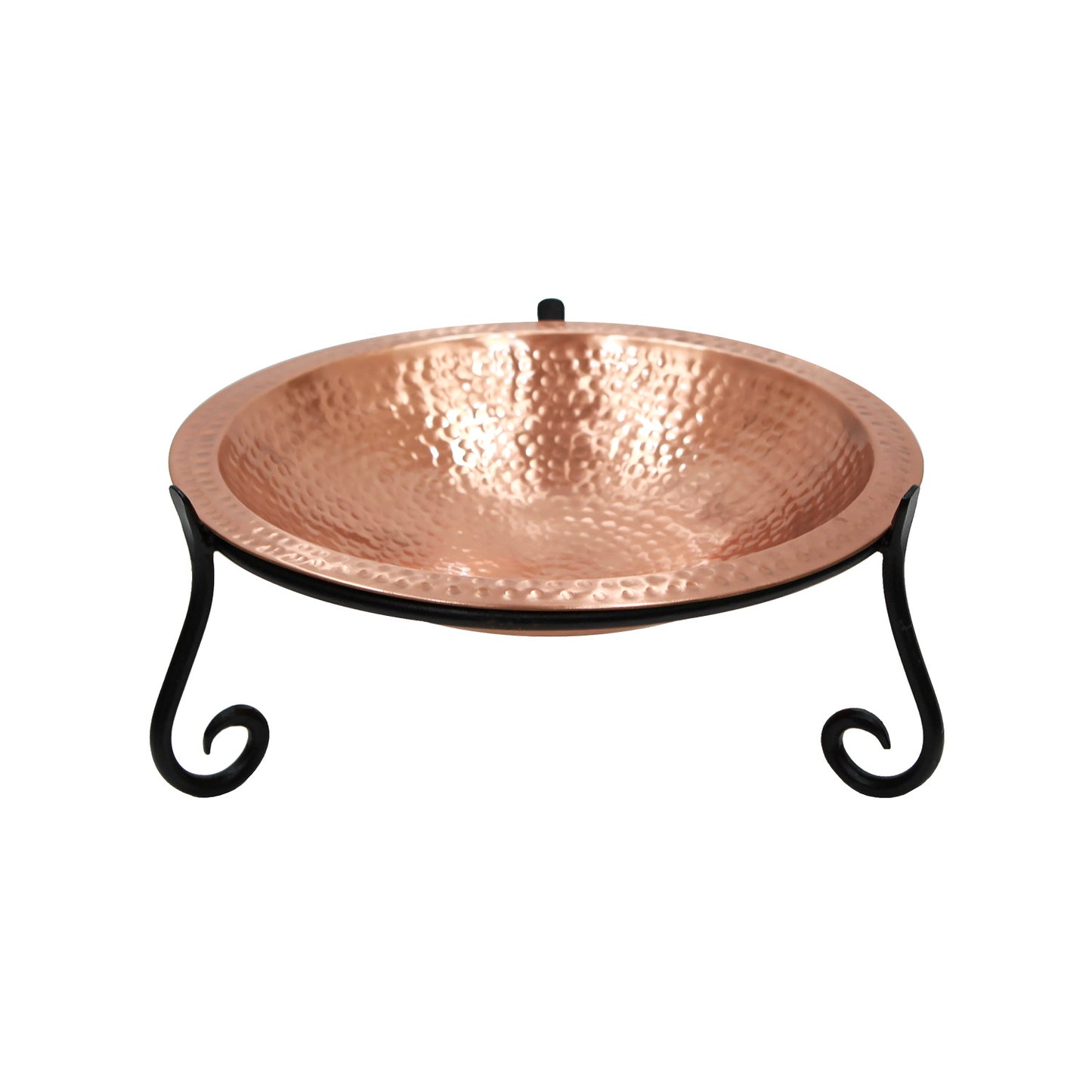 Hammered Solid Copper Birdbath