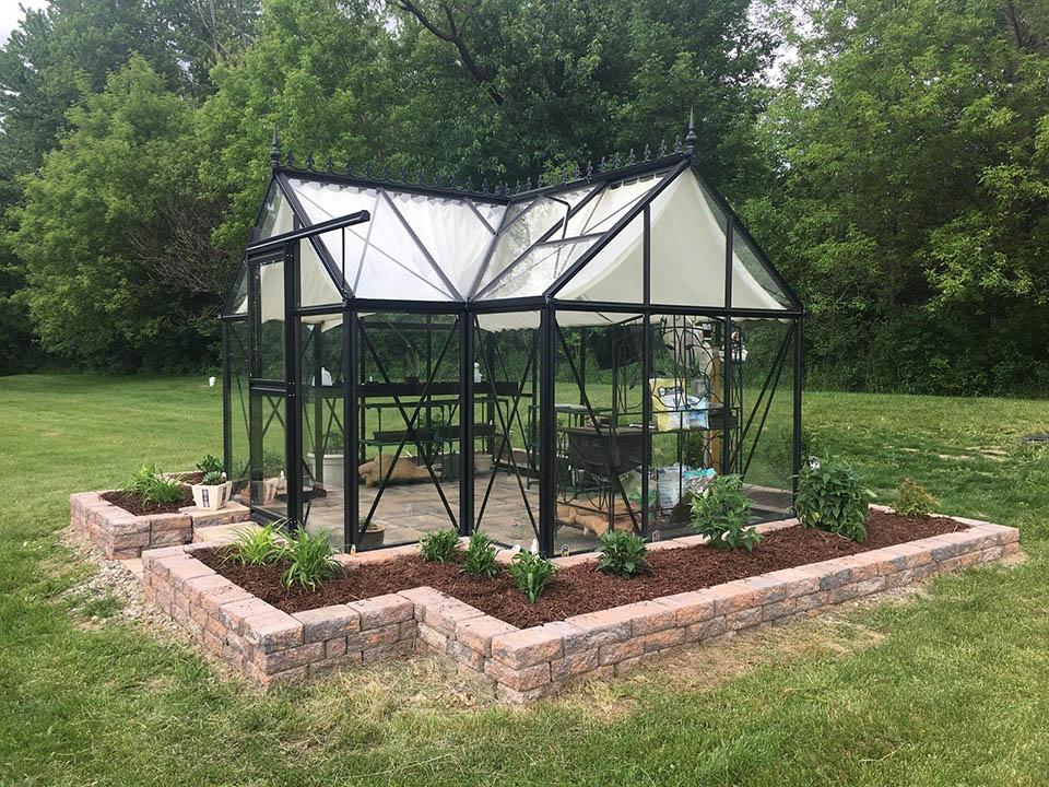 10'x13' Junior Orangerie Glass Greenhouse