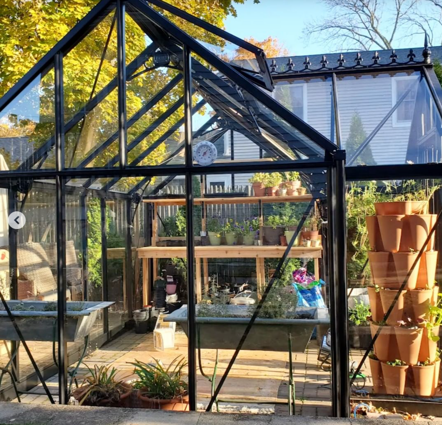 10'x13' Junior Orangerie Glass Greenhouse