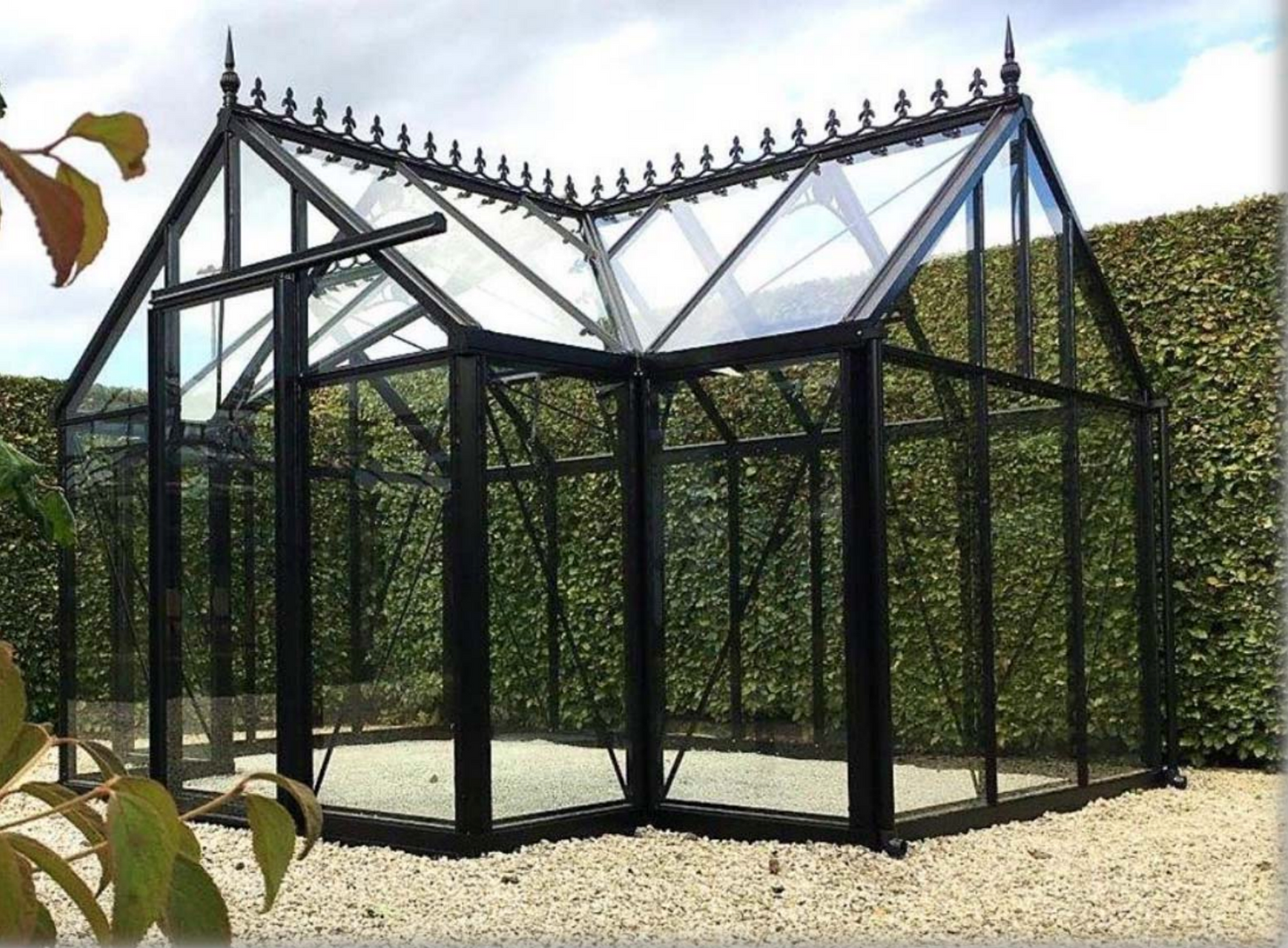 10'x13' Junior Orangerie Glass Greenhouse