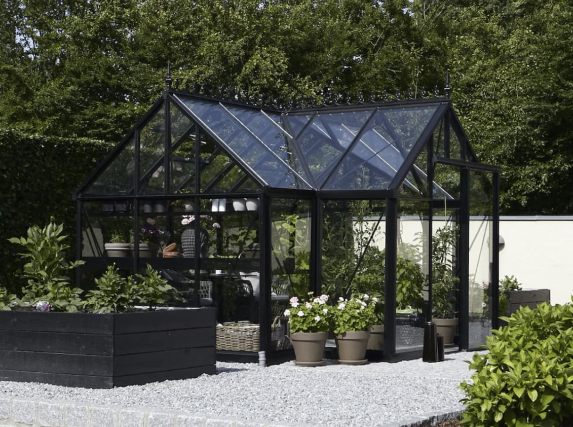 10'x13' Junior Orangerie Glass Greenhouse