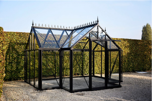 10'x13' Junior Orangerie Glass Greenhouse
