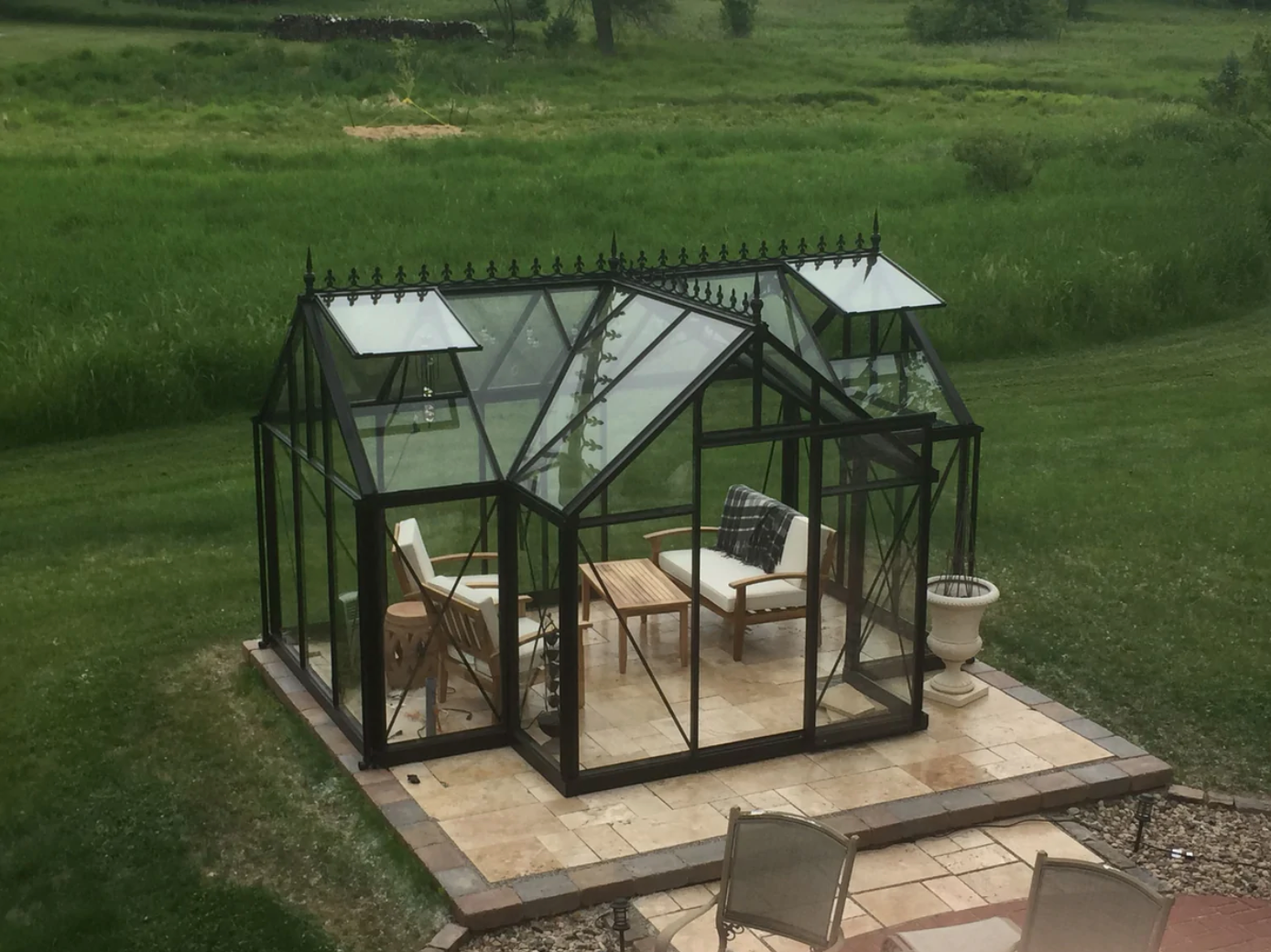 10'x13' Junior Orangerie Glass Greenhouse