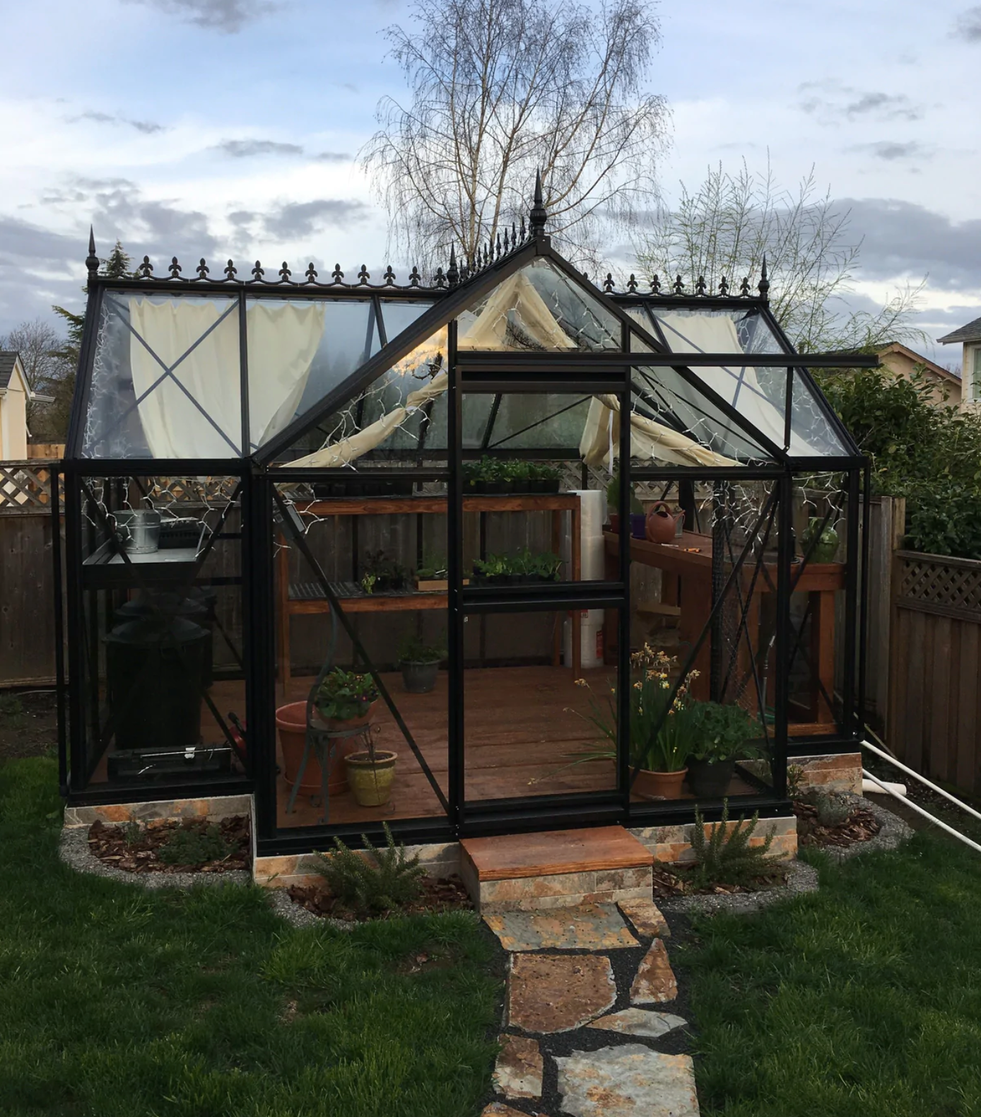 10'x13' Junior Orangerie Glass Greenhouse