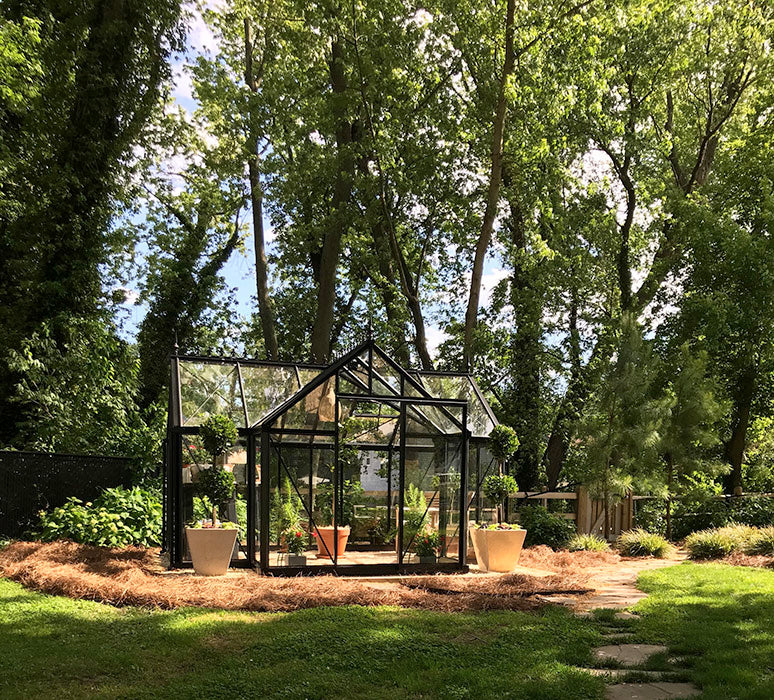 10'x13' Junior Orangerie Glass Greenhouse