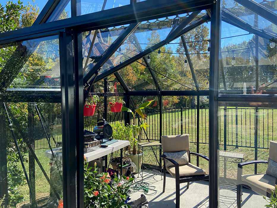 10'x13' Junior Orangerie Glass Greenhouse