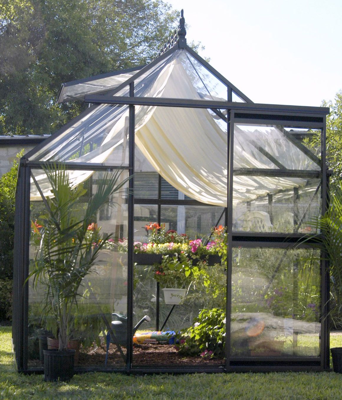 Shade Curtains for Victorian Greenhouse