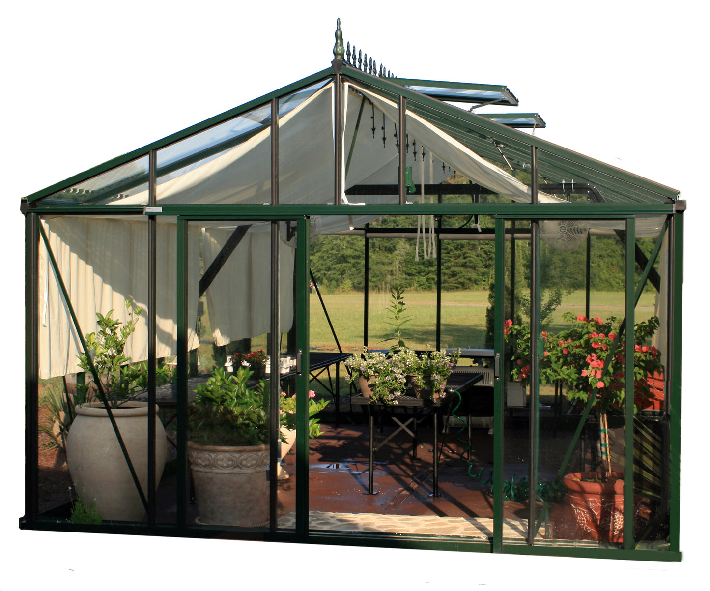 Shade Curtains for Victorian Greenhouse
