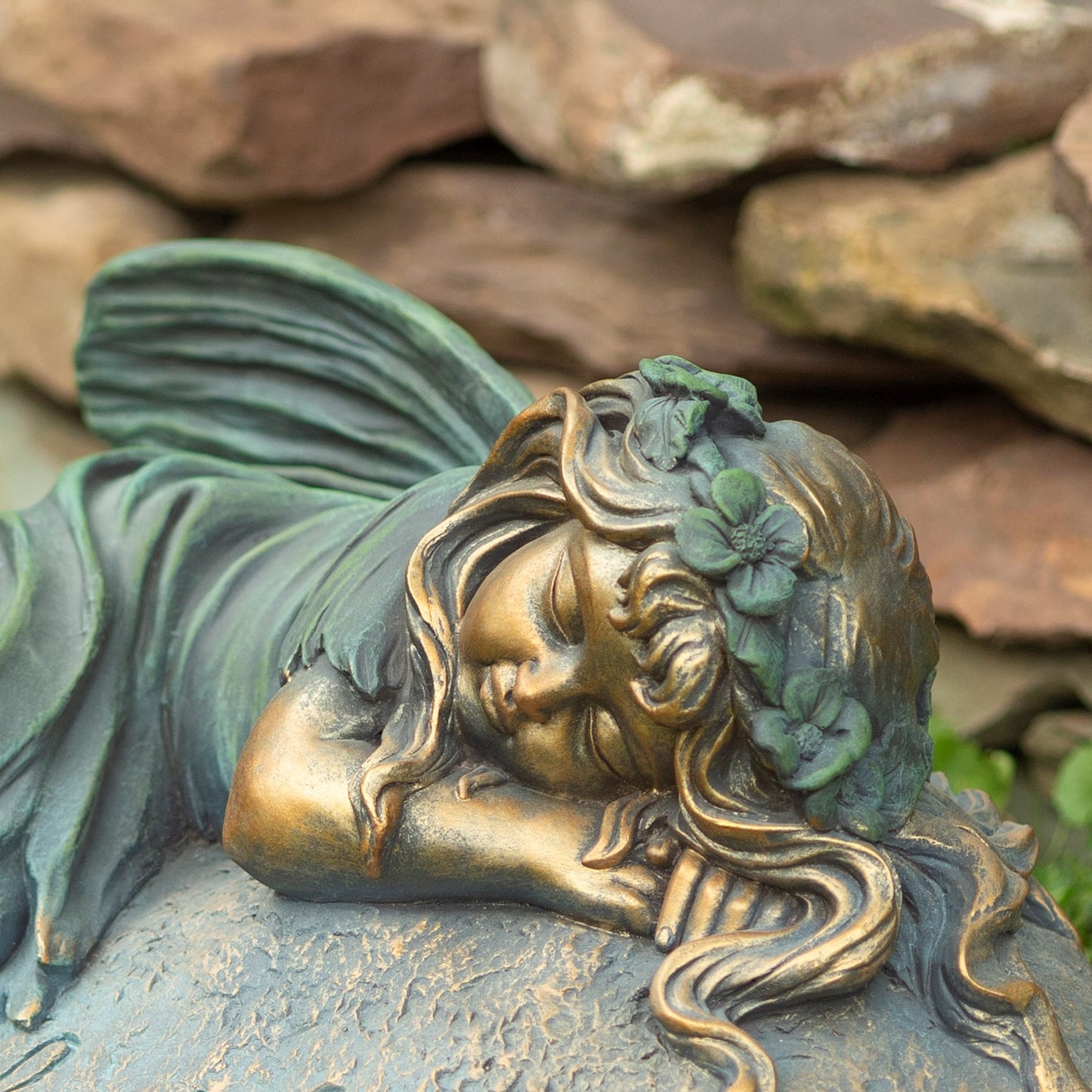 Ivy - Sleeping Fairy Garden Statue