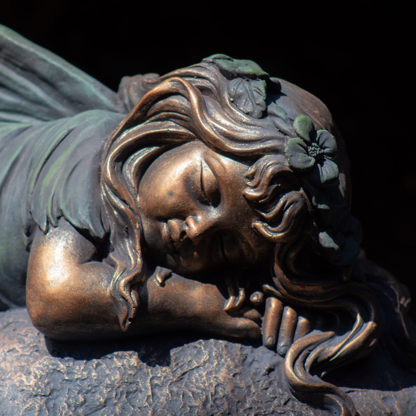 Ivy - Sleeping Fairy Garden Statue