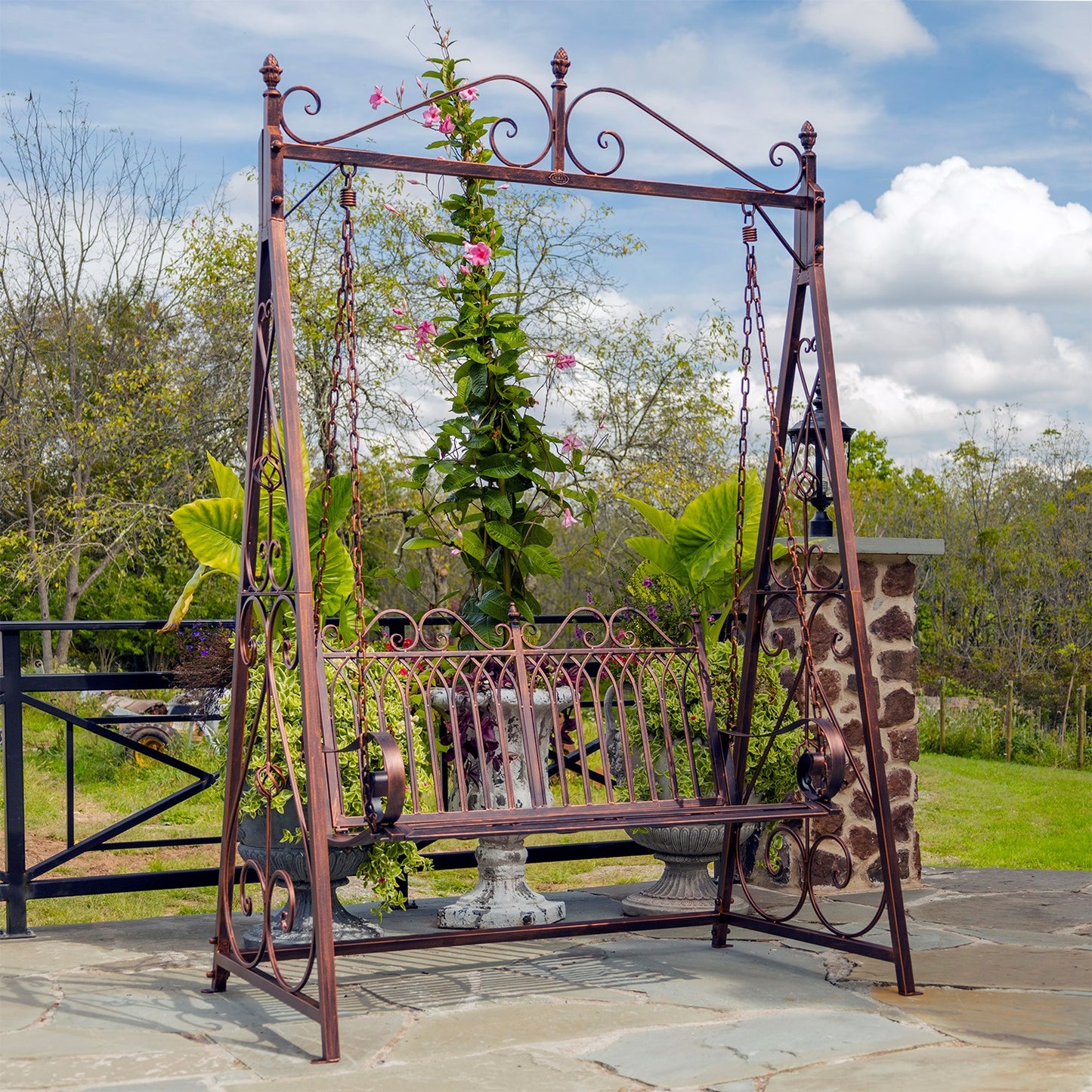 Tserovani Metal Swing Bench