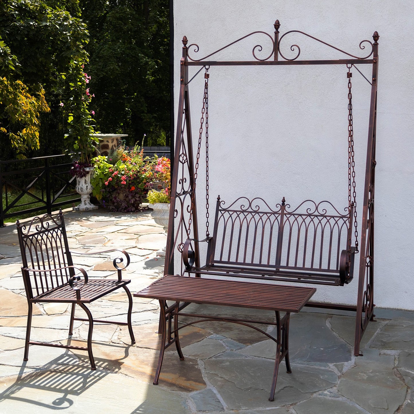 Tserovani Metal Swing Bench